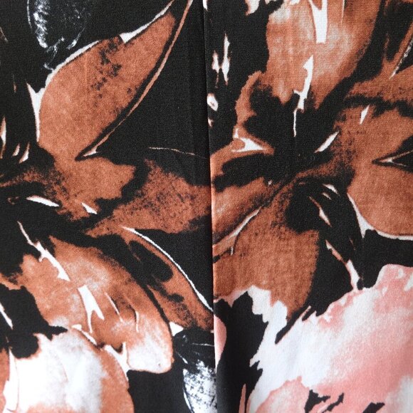 Adele & May size L sleeveless v neck top with sheer overlay, poly & spandex  VGC - Picture 12 of 15